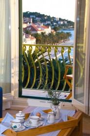 Balkon s pohledem na moře